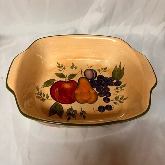 Home Trends GRANADA 10" Square Baker and Set of 4 Coffee Mugs - Picture 4 of 10